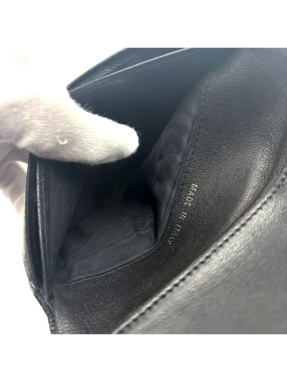 Chanel Wallet Coco Stitch Caviar Trifold